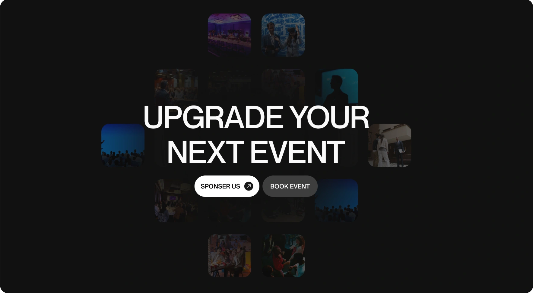 An events call-to-action section